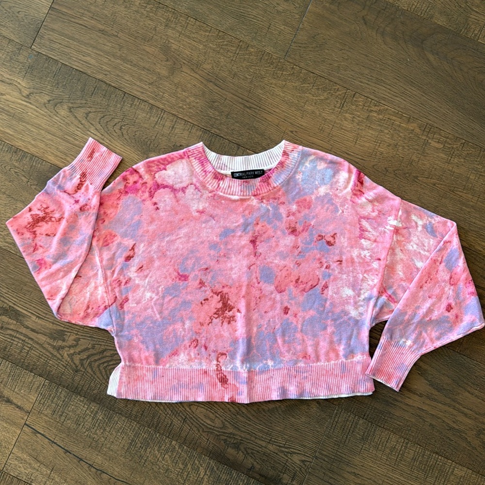 Central Park West Knit Tie-dye top